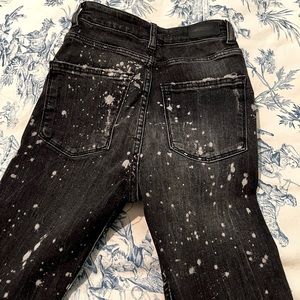 EUC Zara Splatter Skinny Jeans